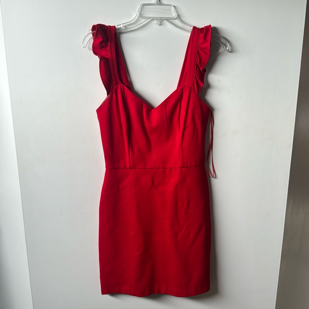 Red formal dress